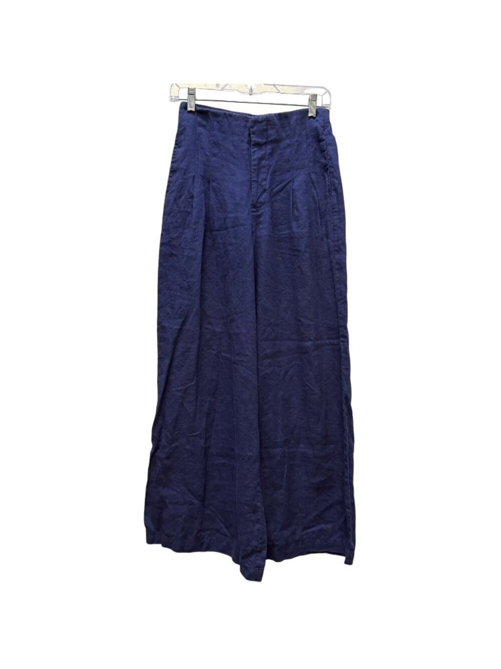Lahntropy Blue Linen Wide-Leg Pants XS